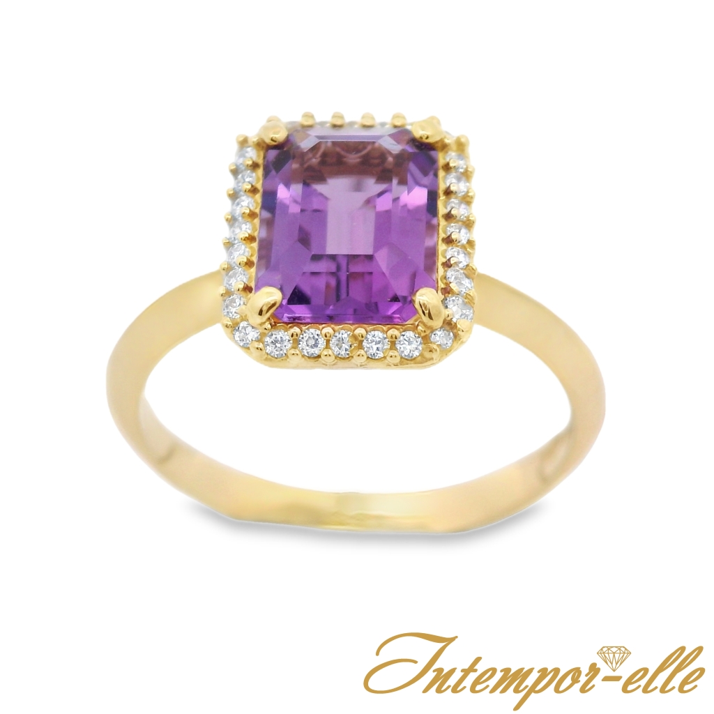 BA OR 18CT AMETHYSTE + OXZ 